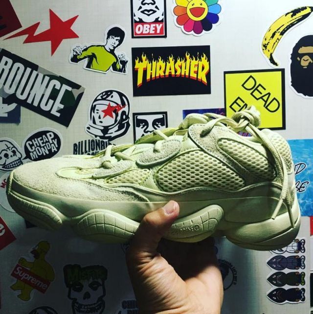 The Adidas Yeezy Desert Rat 500 beige on the account The Adidas Yeezy Desert Rat 500 beige on the account