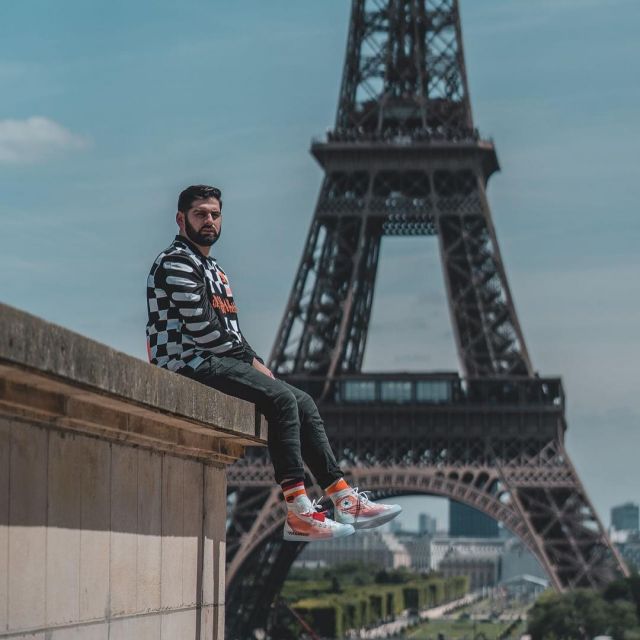 The converse Chuck Taylor All-Star Hi Off-White that carries the youtubeur Qias Omar on his Instagram