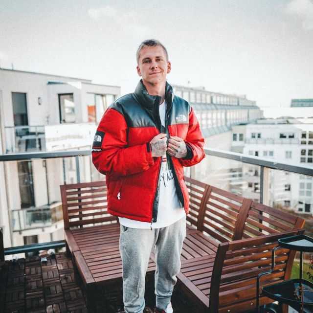 The Red Jacket Supreme X The North Face Nuptse 3 What Does The Influencer And Youtubeur Willy Iffland On His Instagram Spotern