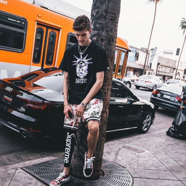 The Revenge X Storm low top that is on the influencer Blake Linder on his Instagram