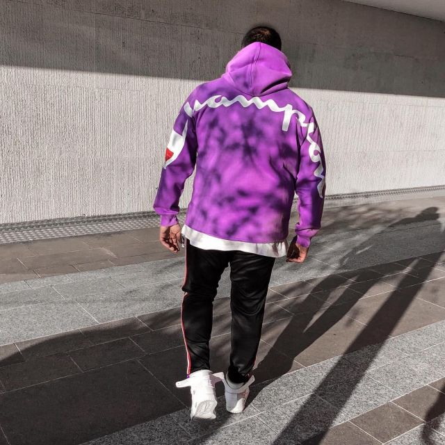 champion hoodie lilac