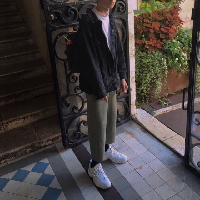 fila disruptor 2 enfant blanche