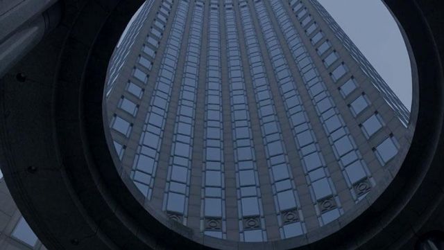 E Corp headquarters at 135 East 57th Street in New-York as seen in Mr. Robot