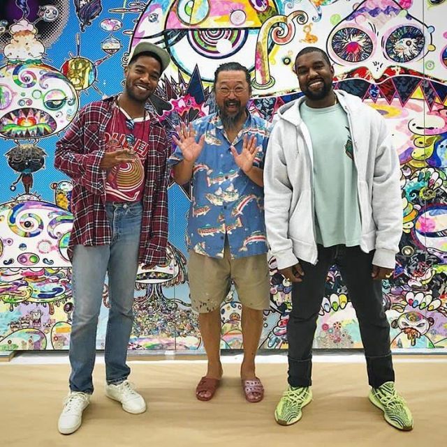 The Yeezy Boost 350 V2 yellow zebra Kanye West on the account Instagram  @yeezyboosts | Spotern