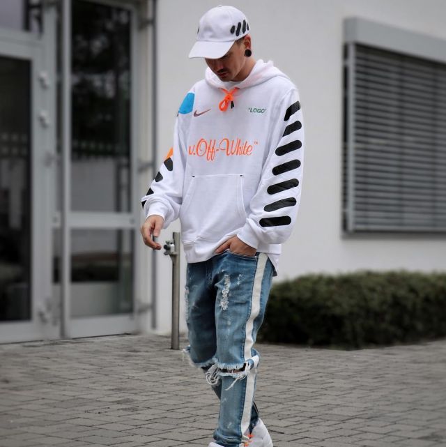 The Hoodie White Nike X Off White That Is On The Influencer Tommeeblack On His Instagram Spotern