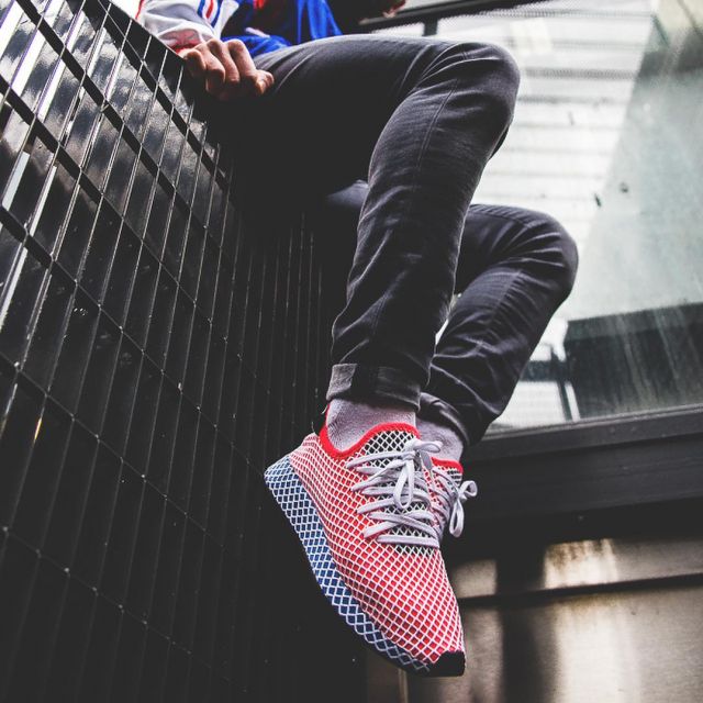 adidas deerupt runner red and blue