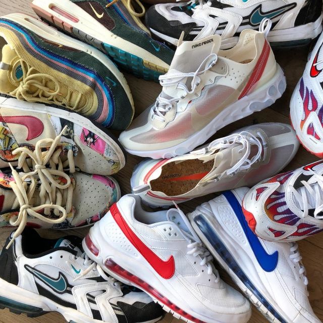 Les sneakers Nike Spectrum x Supreme vues sur le compte Instagram de SEAN WOTHERSPOON