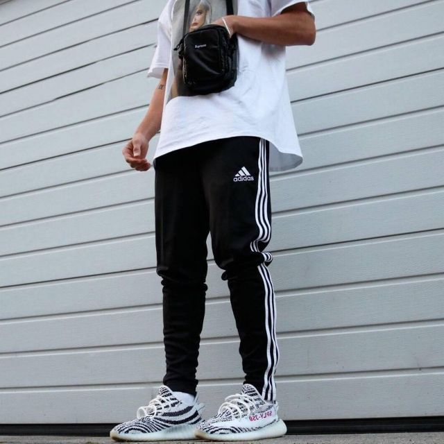 yeezys with adidas pants