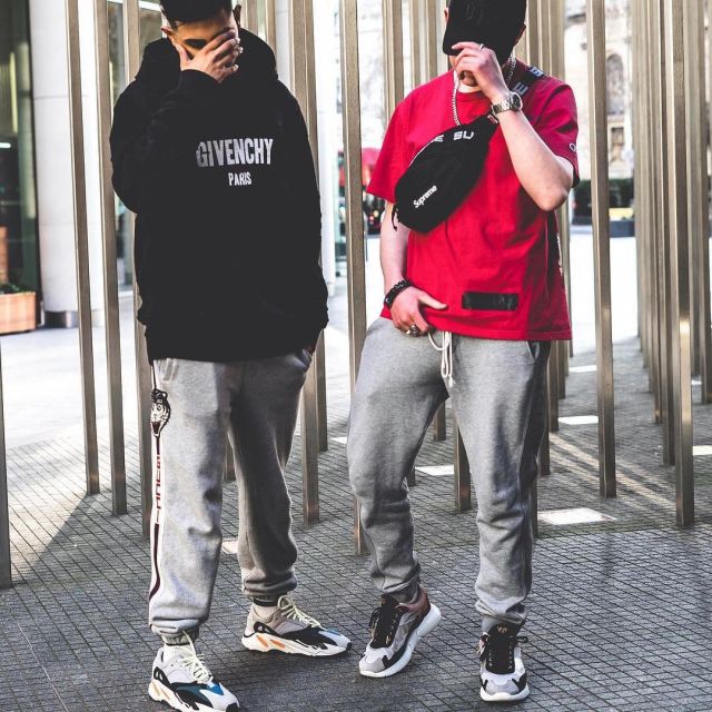 grey gucci joggers