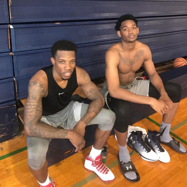 Air jordan 10 retro red and white worn by Eric Bledsoe on his instagram account