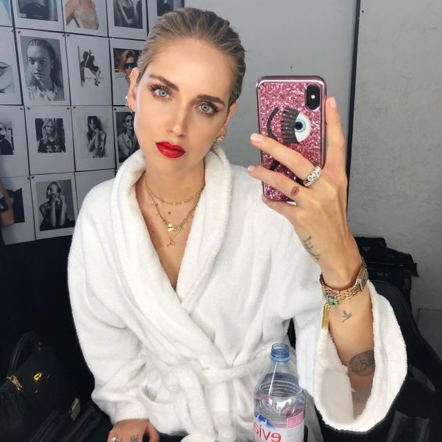 The Red Lip Fenty Chiara Ferragni On His Account Instagram