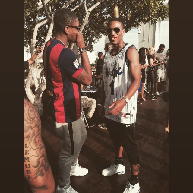 Sneakers Air Jordan 5 Retro "Edition 2015" worn by Bradley Beal on his account Instagram