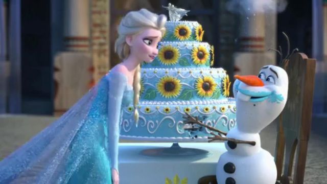 La robe (déguisement pour enfant) de Elsa dans La Reine des neiges