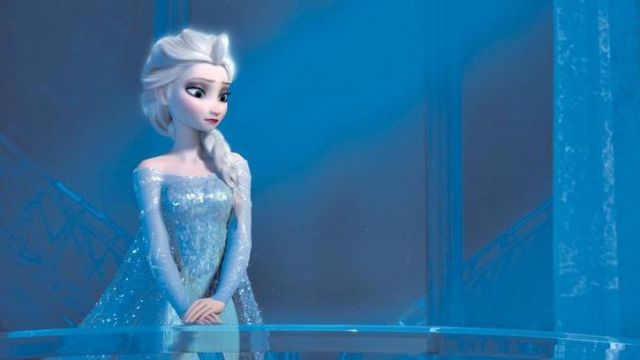 La perruque des cheveux blonds / blancs d' Elsa dans La Reine des neiges