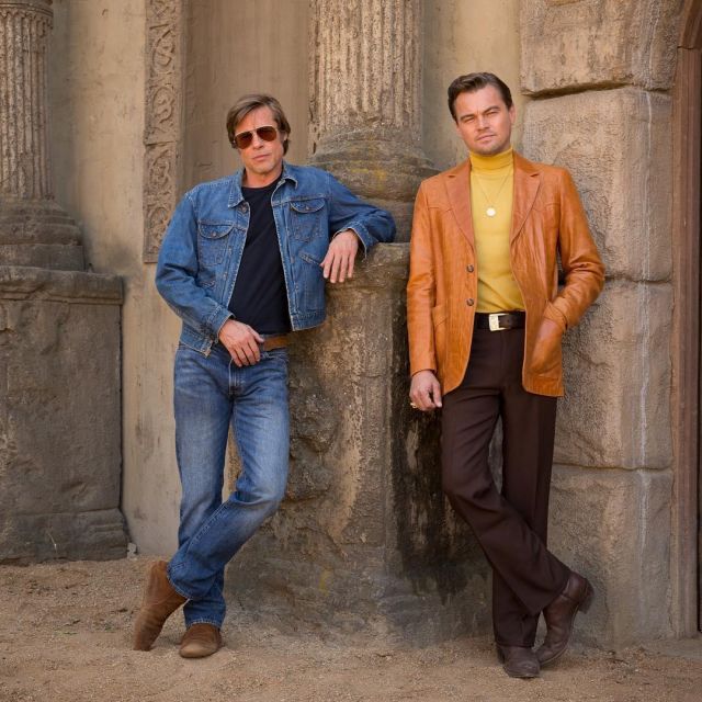 La veste en cuir vintage de Leonardo DiCaprio pour le prochain film de Tarantino Once Upon a Time in Hollywood sur son compte Instagram