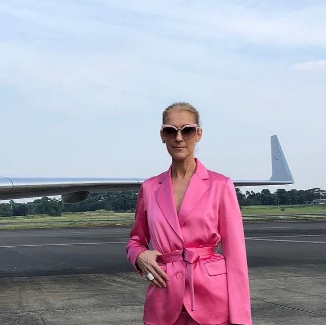 Les lunettes de soleil roses de Céline Dion sur son compte Instagram 