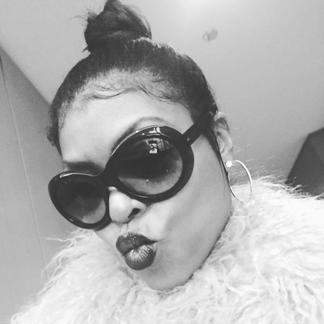 Les lunettes de soleil oversize Gucci GG 3815 de Taraji P Henson en fourrure sur son compte Instagram