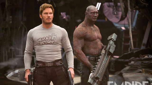 "Yeah Baby" slogan T-Shirt worn by Peter Quill (Chris Pratt) as seen in Guardians of The Galaxy Vol 2