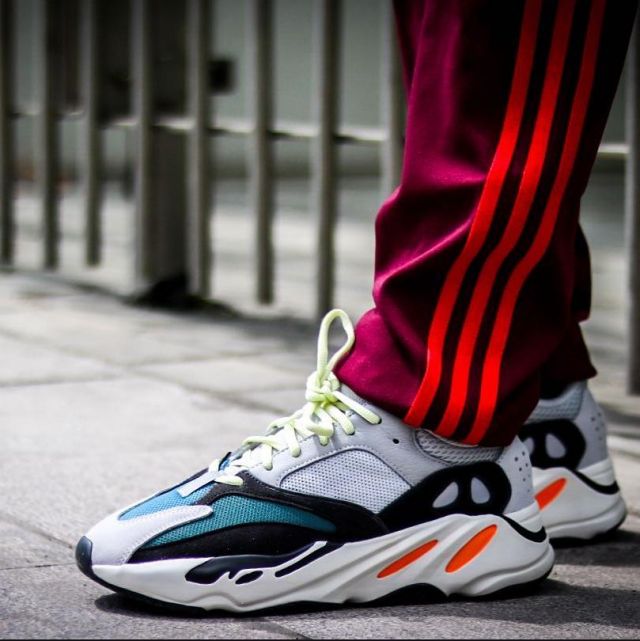 Sneakers white Adidas Yeezy Wave Runner 700 Sacha Verhoeven on Instagram