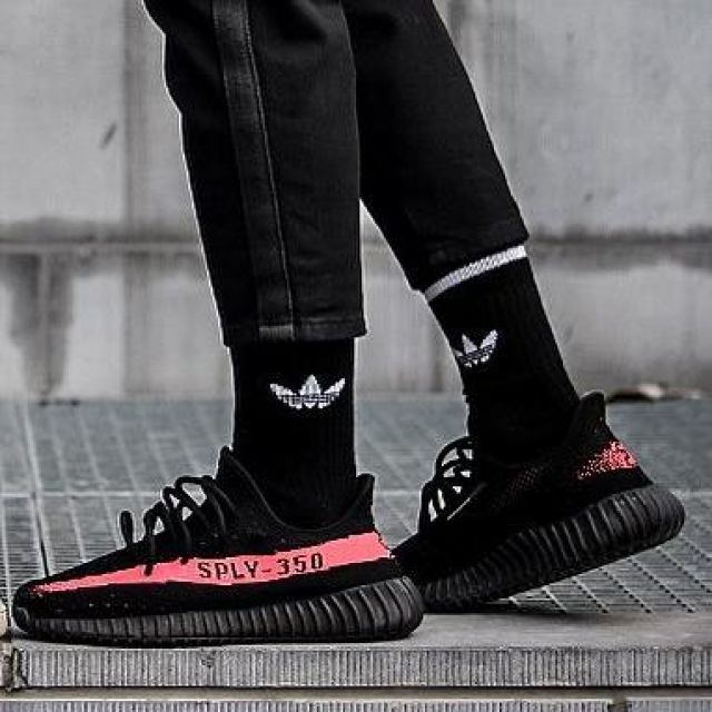 yeezy pink and black