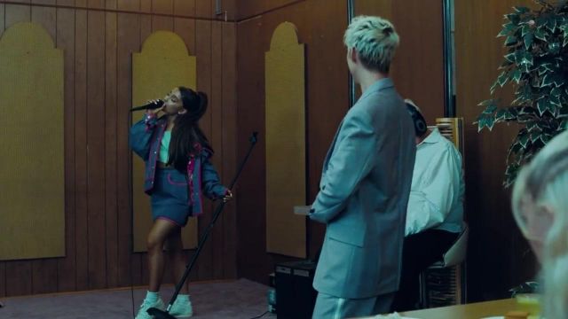 White Reebok Classic Club C 85 Vintage worn by Ariana Grande in her video  clip 