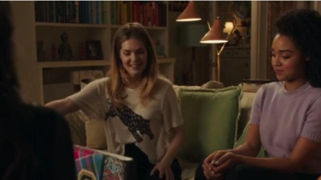 Raquel Allegra tiger tee shirt worn by Sutton (Meghann Fahy) seen in The Bold Type S02E07