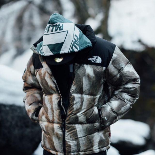 The Coat Printed Fur Supreme The North Face That Bears The Influencer Mux Jasper On His Instagram Spotern