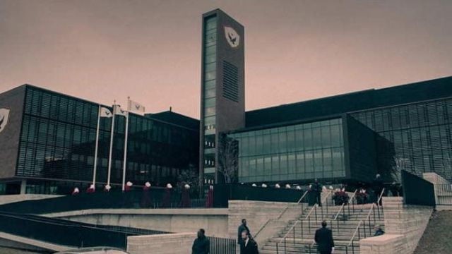 The Vaughan City Hall in Canada alias the red centre in The Handmaid''s Tale S02E06
