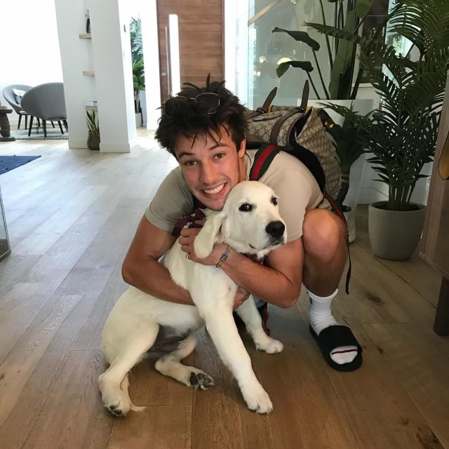 The white socks worn by Cameron Dallas on his account Instagram