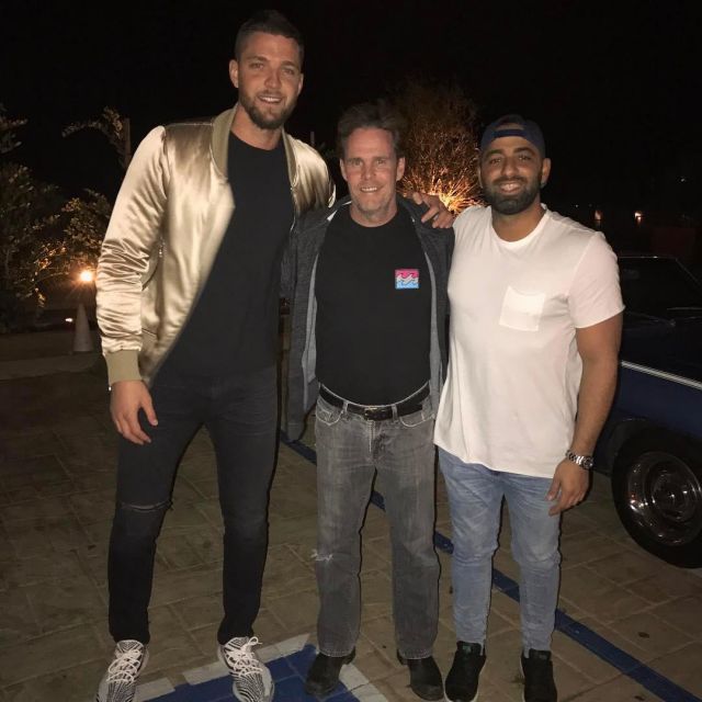 Sneakers Adidas Yeezy Boost 350 V2 "zebra" made by Chandler Parsons on his account Instagram