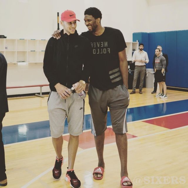 Sneakers Nike Air Presto Flyknit Ultra worn by Ben Simmons on the account @Joel Embiid