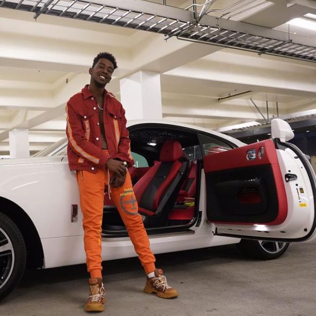 Sneakers Gucci high tops GG Flashtrek worn by Desiigner on his account Instagram