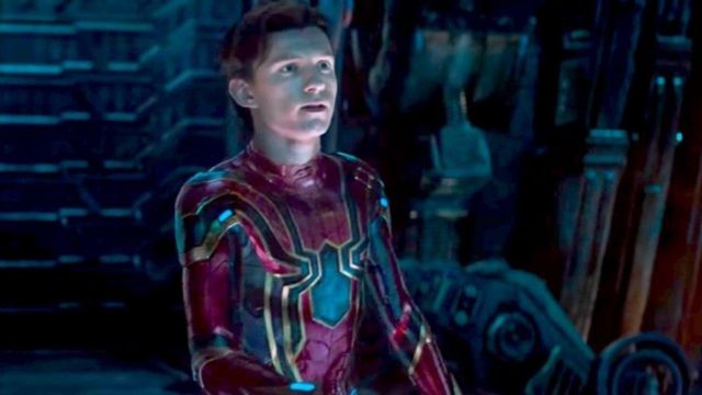 La veste de costume porté par Iron Spider-Man alias Peter Parker (Tom Holland) comme vu dans Avengers: Infinity War