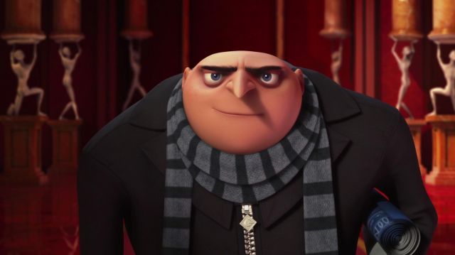The prosthesis of the nose of Gru in the animated cartoon Me ugly and nasty