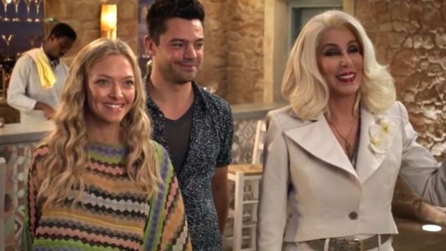Multicoloured Cardigan Similar To The Poncho Worn By Sophie Sheridan In Mamma Mia 2 Spotern