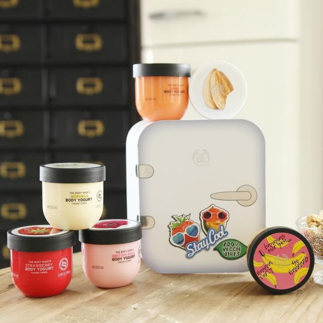 The Body Yogurt British Rose of The Body Shop by Noémie Make Up Touch on his account Instagram