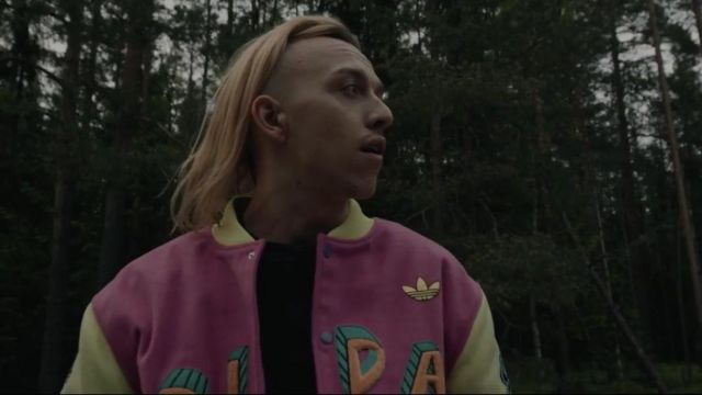 bomber Adidas x Jeremy Scott worn by Tommy Cash the clip me your money" by Little Big | Spotern