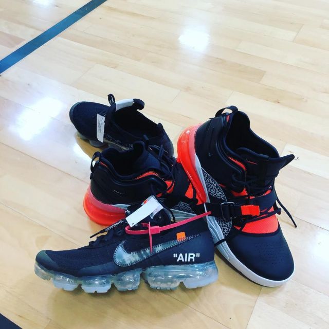 Sneakers The 10: Nike Air Vapormax Fk "off white", worn by Jamie Foxx on his account Instagram