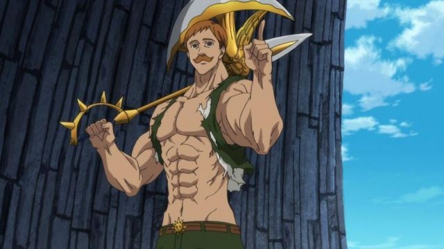 The belt loop Escanor in The Seven Deadly Sins