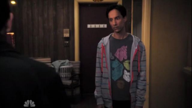 The t-shirt "Animal Pirates" worn by Abed Nadir (Danny Pudi) in Community S04E13