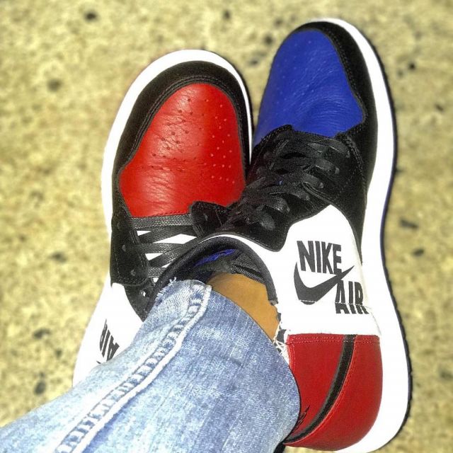 Sneakers WMNS AIR JORDAN 1 REBEL XX OG "TOP 3" made by Christina Milian on his account Instagram