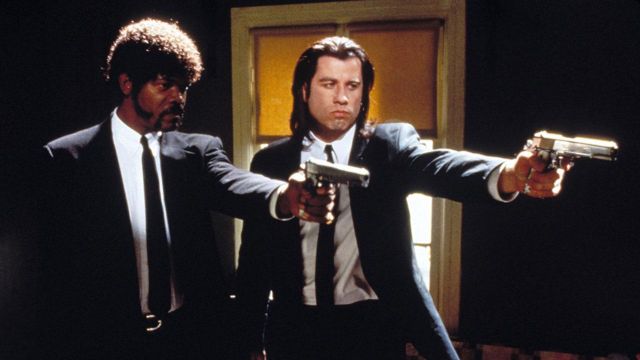 The black suit collar velvet Agnès b. Vincent Vega (John Travolta) in Pulp  Fiction | Spotern