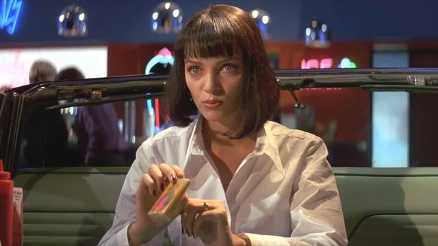 The nail varnish red "expression" Chanel from Mia Wallace (Uma Thurman) in Pulp Fiction