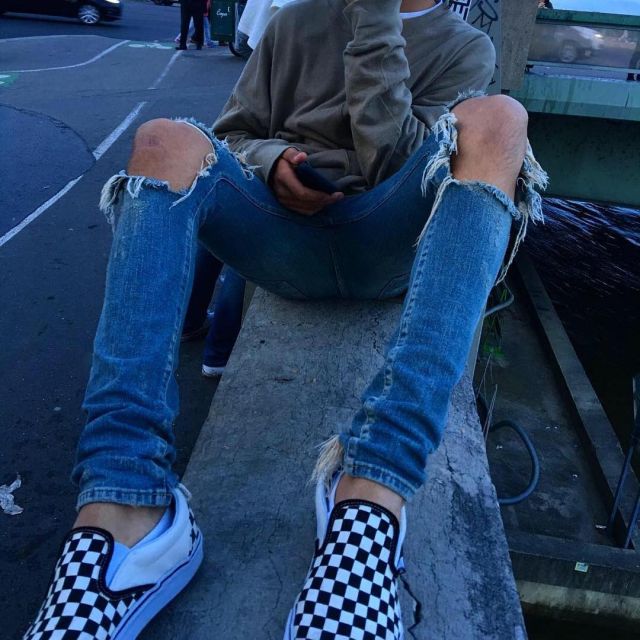 Vans Classic Slip On zapatillas usadas por Thylane Blondeau en la cuenta de Instagram
