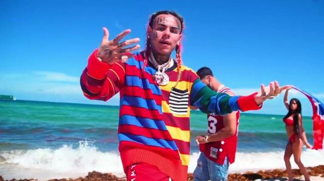 6ix9ine burberry shirt