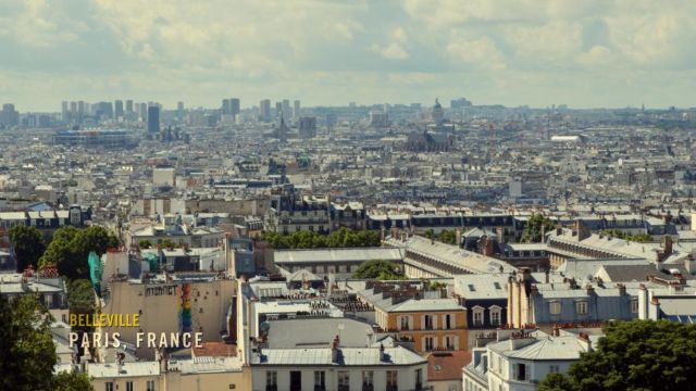 View on (Lycée) Jacques Decour school and the rest of Paris from Parvis du Sacré-Cœur as seen in Jack Ryan S01E02