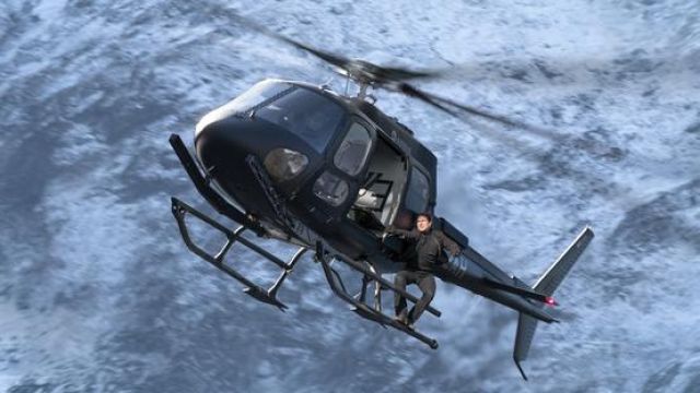 L'hélicoptère Airbus H125 de Ethan Hunt (Tom Cruise) dans Mission : Impossible - Fallout