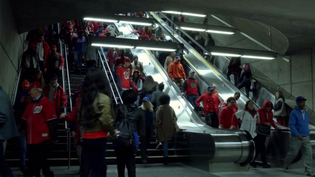 De la Concorde Station in Laval, Quebec introduced as Navy Yard-Ballpark Station from Washington DC in Tom Clancy's Jack Ryan S01E08