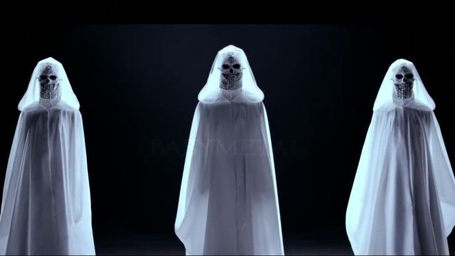 White cape as in the Babymetal music video "Karate"