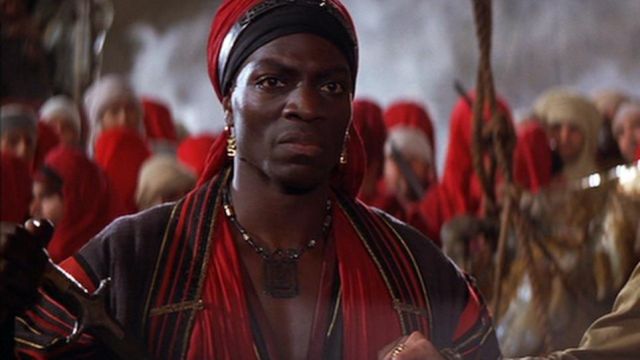 The authentic costume of Lock-Nah (Adewale Akinnuoye-Agbaje) in The Mummy 2 - the mummy Returns